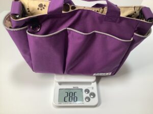 お散歩バッグータイプ②の重さ